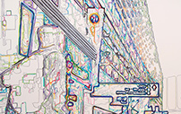 Concourse - Markers, Ink, Highlighters on paper 51X36