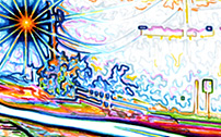 Iron Horse - Markers on paper 36X12