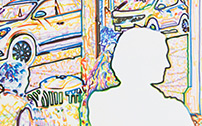 Window Shopping - Markers on paper 24X36